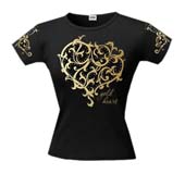 футболка женская gold heart