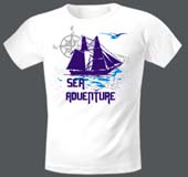 футболка белая sea adventure